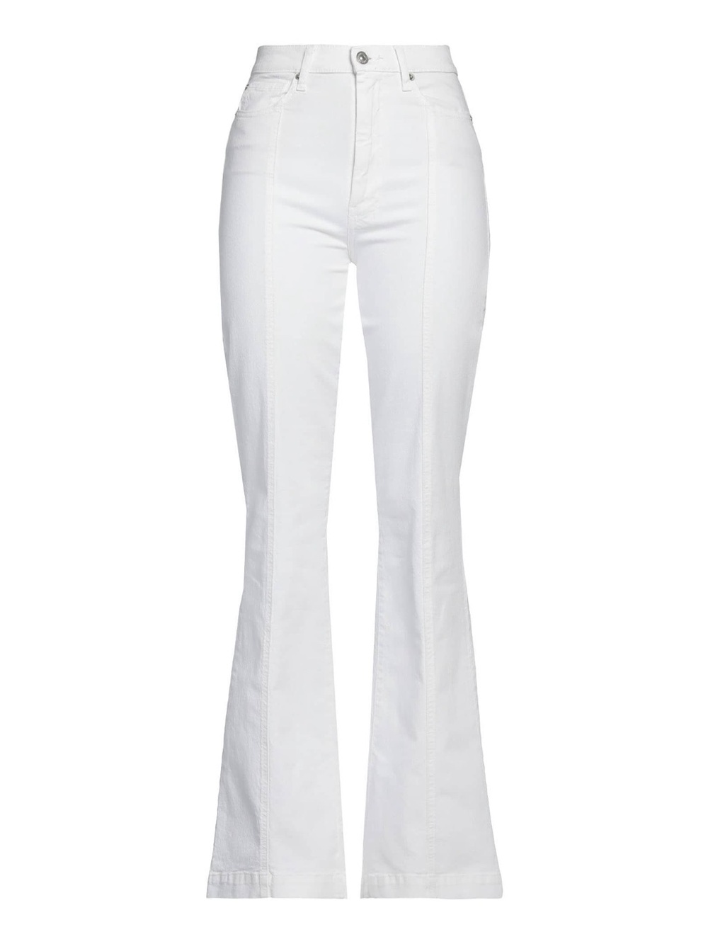 NWT 7 For All Mankind White High-Rise Flare Jeans Size 26